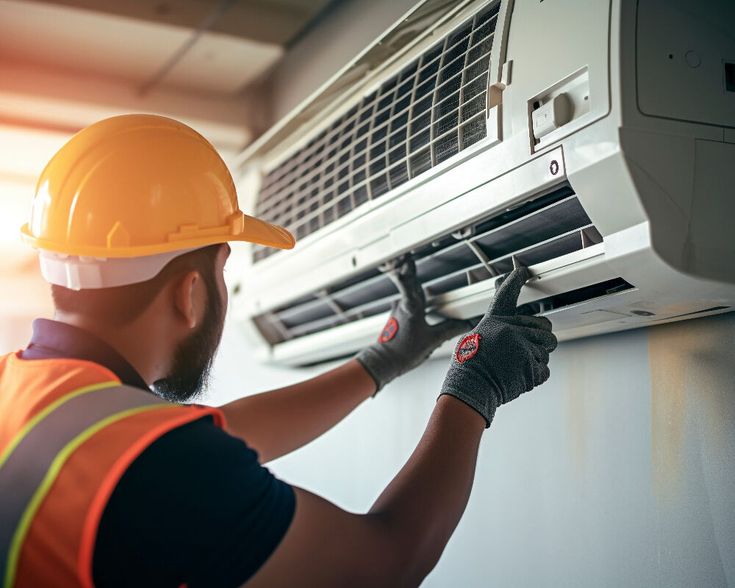 Air Repair & Install Co technicians at work in Cardiff